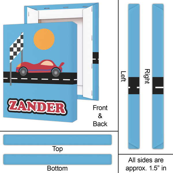 Race Car 16x20 - Canvas Print - Approval