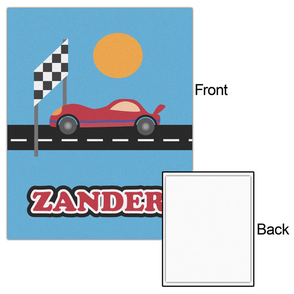 Race Car 16x20 - Matte Poster - Front & Back