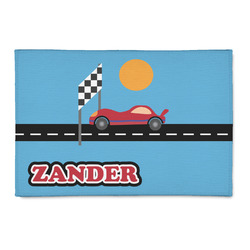 Race Car Patio Rug (Personalized)