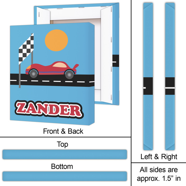 Race Car 20x24 - Canvas Print - Approval