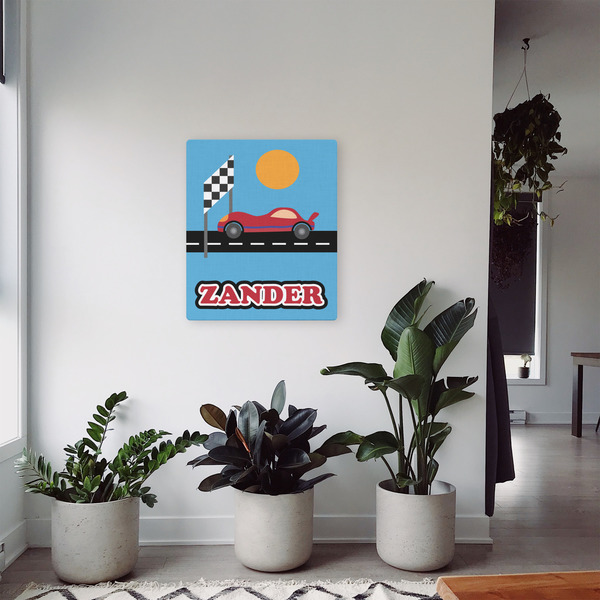 Race Car 20x24 - Canvas Print - In Context