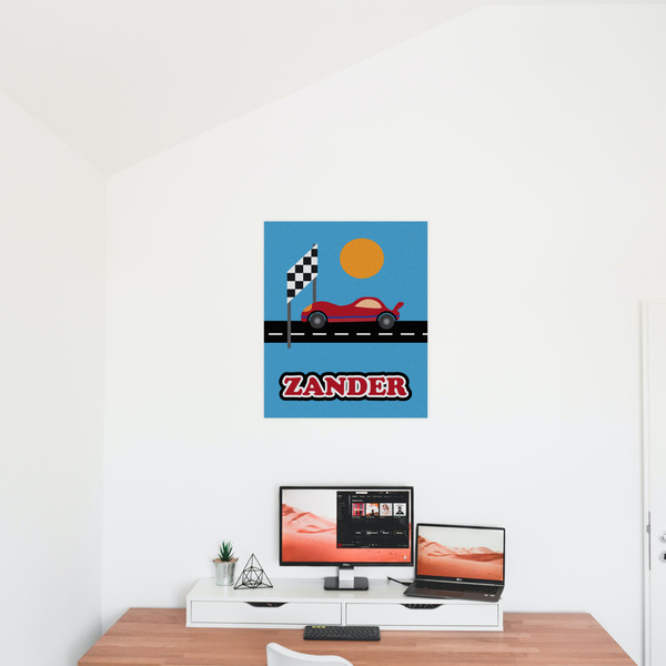 Race Car 20x24 - Matte Poster - On the Wall
