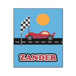 Race Car Wood Print - 20x24 (Personalized)