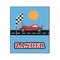 Race Car Wood Print - 20x24 (Personalized)