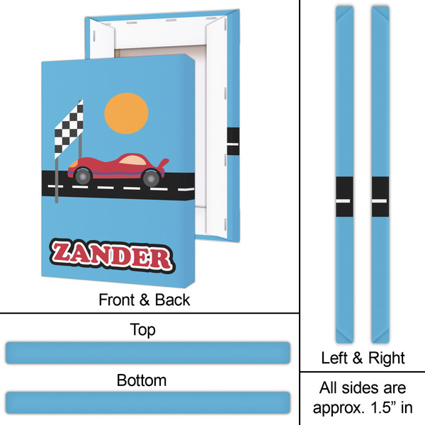 Race Car 20x30 - Canvas Print - Approval