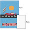 Race Car 24x36 - Matte Poster - Front & Back