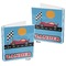 Race Car 3-Ring Binder Front and Back