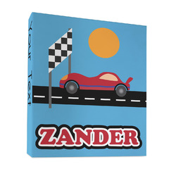 Race Car 3 Ring Binder - Full Wrap - 1" (Personalized)
