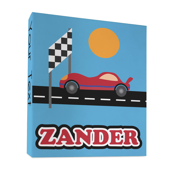 Race Car 3 Ring Binders - Full Wrap - 1" - FRONT