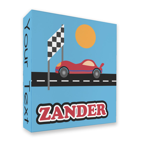 Race Car 3 Ring Binders - Full Wrap - 2" - FRONT