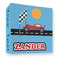 Race Car 3 Ring Binders - Full Wrap - 3" - FRONT