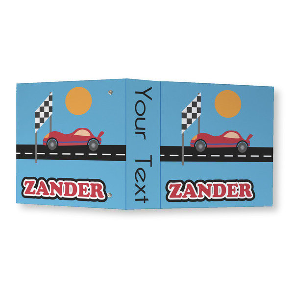 Race Car 3 Ring Binders - Full Wrap - 3" - OPEN OUTSIDE