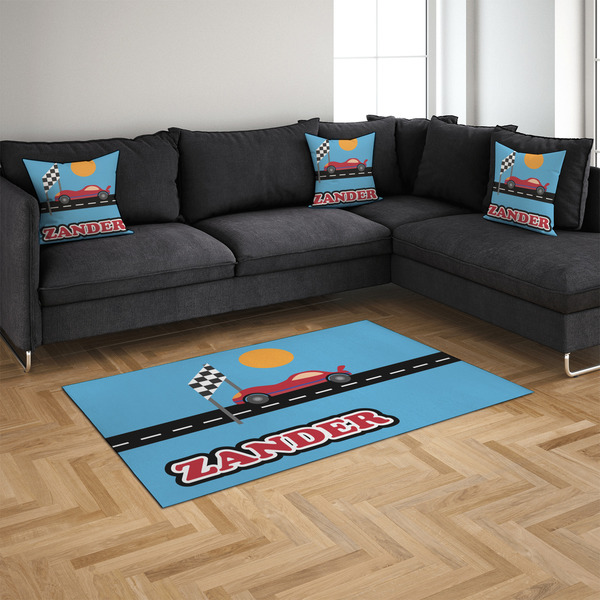 Race Car 4'x6' Indoor Area Rugs - IN CONTEXT