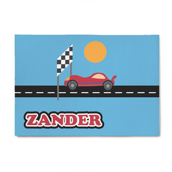 Race Car 4' x 6' Indoor Area Rug (Personalized)
