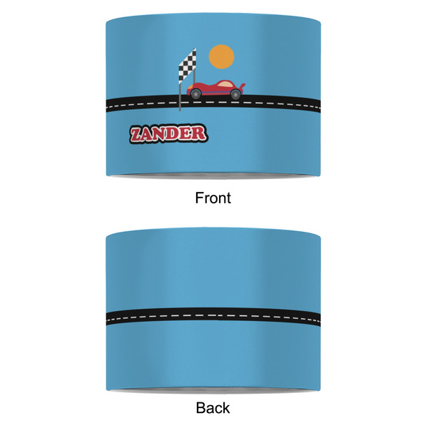 Race Car 8" Drum Lampshade - APPROVAL (Fabric)