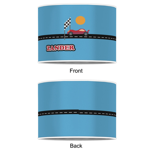 Race Car 8" Drum Lampshade - APPROVAL (Poly Film)