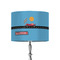 Race Car 8" Drum Lampshade - ON STAND (Fabric)