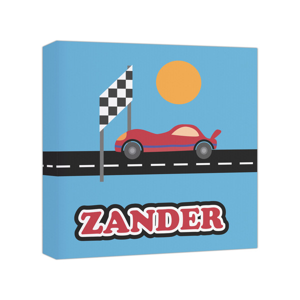 Custom Race Car Canvas Print - 8x8 (Personalized)