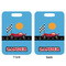 Race Car Aluminum Luggage Tag (Front + Back)
