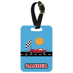 Race Car Metal Luggage Tag w/ Name or Text