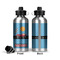 Race Car Aluminum Water Bottle - Front and Back
