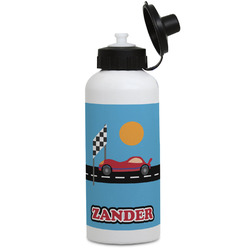 Race Car Water Bottles - Aluminum - 20 oz - White (Personalized)
