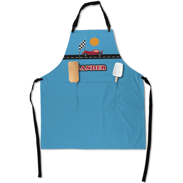 Custom Race Car Apron With Pockets w/ Name or Text