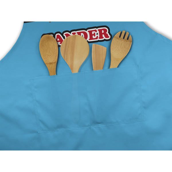 Race Car Apron - Pocket Detail with Props