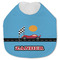 Race Car Jersey Knit Baby Bib w/ Name or Text