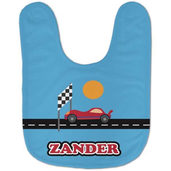 Race Car Baby Bib - AFT flat