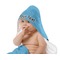 Race Car Baby Hooded Towel on Child