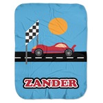 Race Car Baby Swaddling Blanket (Personalized)