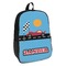 Race Car Backpack - angled view