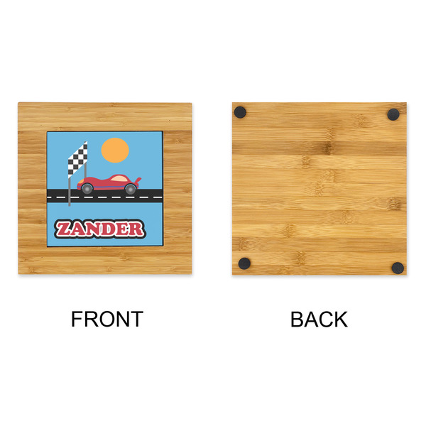 Race Car Bamboo Trivet with 6" Tile - APPROVAL