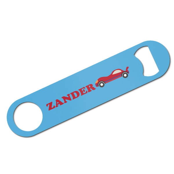Custom Race Car Bar Bottle Opener w/ Name or Text
