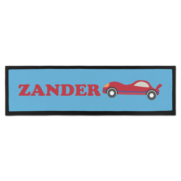 Custom Race Car Bar Mat - Large (Personalized)