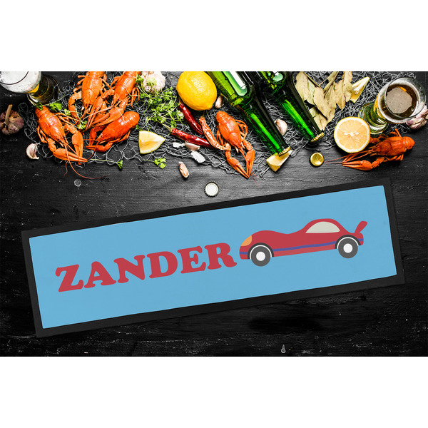Race Car Bar Mat - Large - LIFESTYLE
