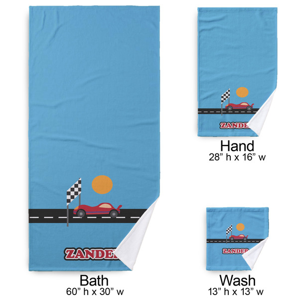 Race Car Bath Towel Sets - 3-piece - Approval