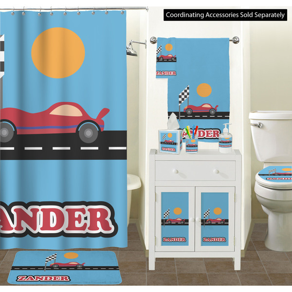 Race Car Bathroom Scene