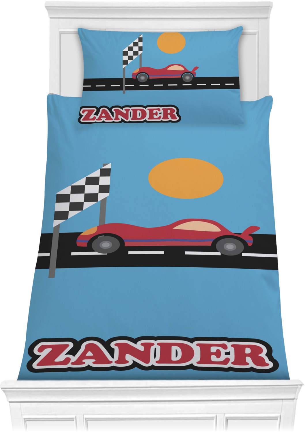 race car comforter set full
