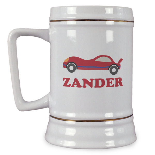 Custom Race Car Beer Stein (Personalized)