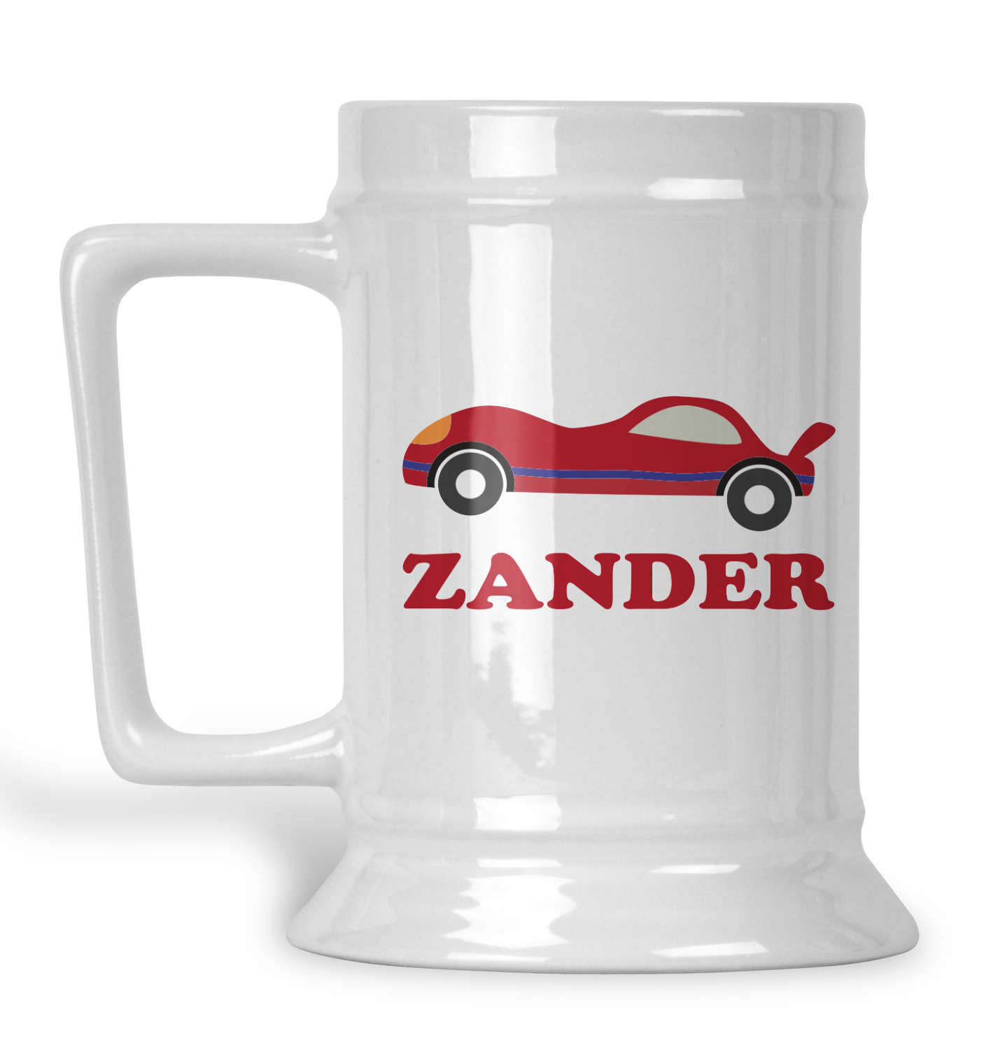 Race Car Beer Stein (Personalized) YouCustomizeIt