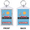 Race Car Bling Keychain (Front + Back)