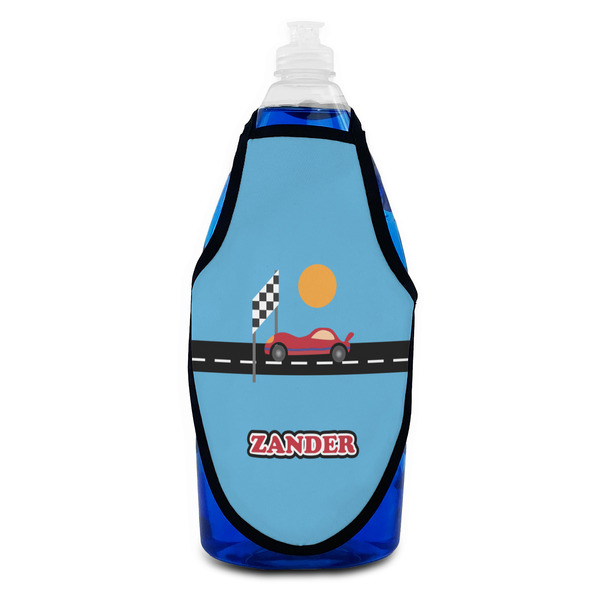 Race Car Bottle Apron - Soap - FRONT