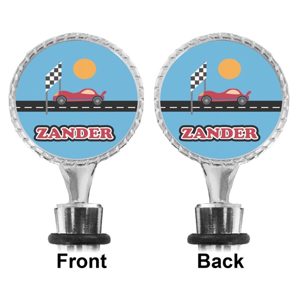 Race Car Bottle Stopper - Front and Back