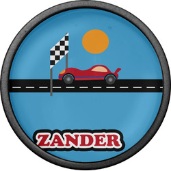 Race Car Cabinet Knob (Black) (Personalized)