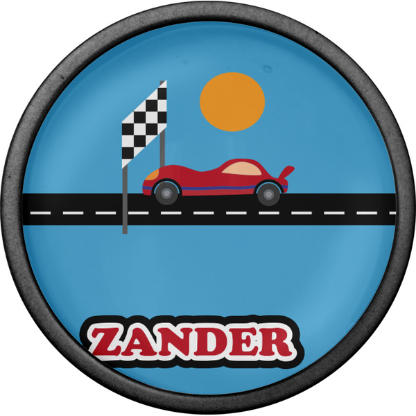 Race Car Cabinet Knob - Black - Front