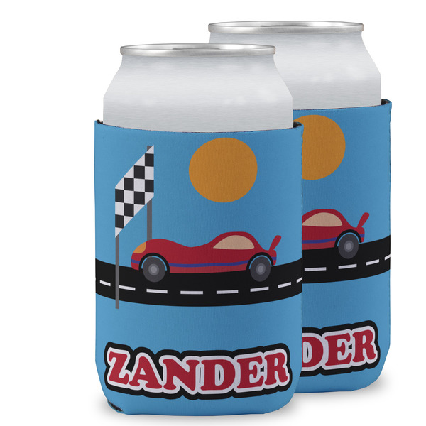 Custom Race Car Can Cooler (12 oz) w/ Name or Text