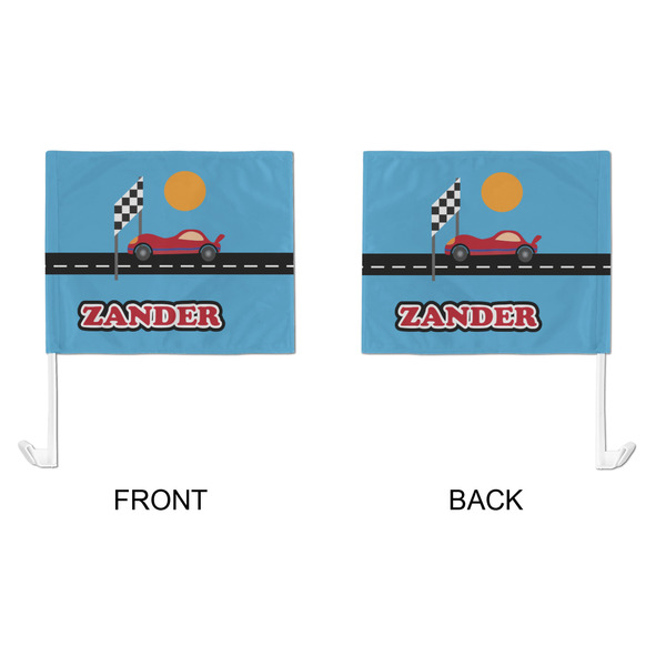 Race Car Car Flag - Large - APPROVAL