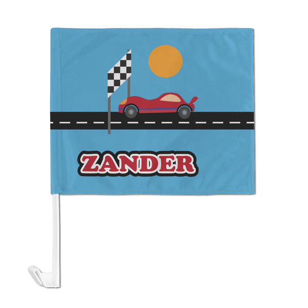 Race Car Car Flag - Large - FRONT